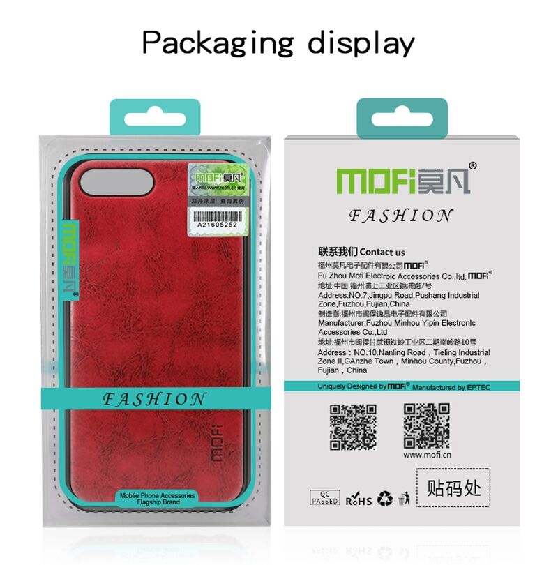 Mofi etui skórzane do Samsung Galaxy A7 (2018) - czerwone Mofi etui skórzane do Samsung Galaxy A7 (2018) - czerwone
