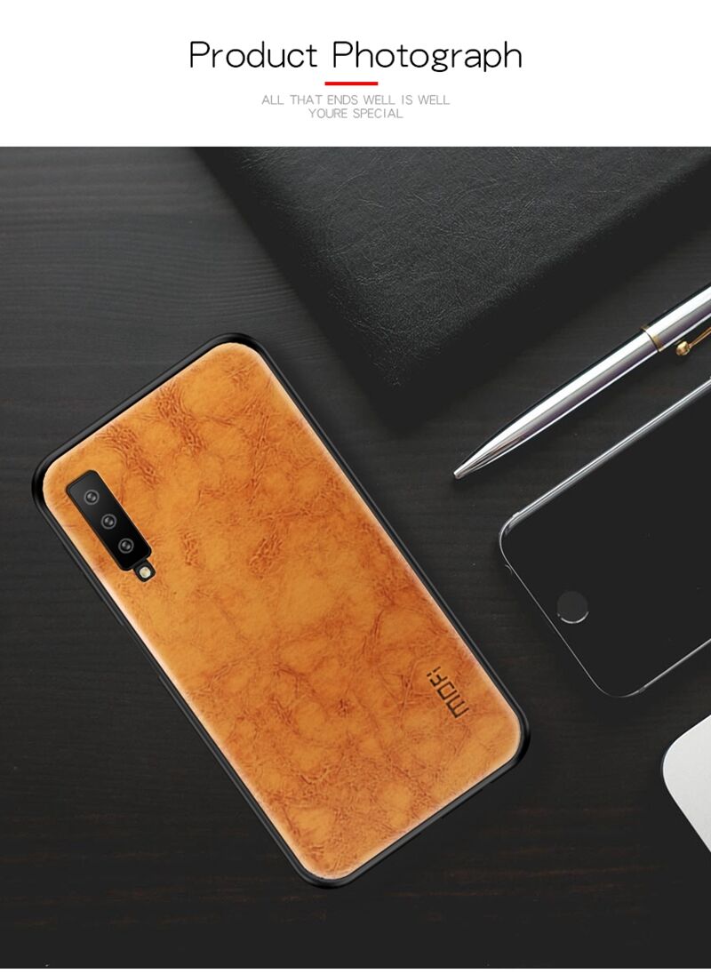 Mofi etui skórzane do Samsung Galaxy A7 (2018) - czarne