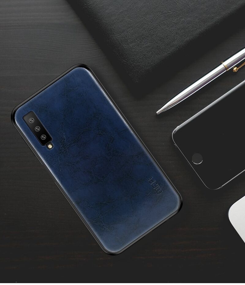 Mofi etui skórzane do Samsung Galaxy A7 (2018) - czarne