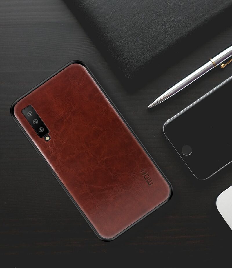 Mofi etui skórzane do Samsung Galaxy A7 (2018) - czarne