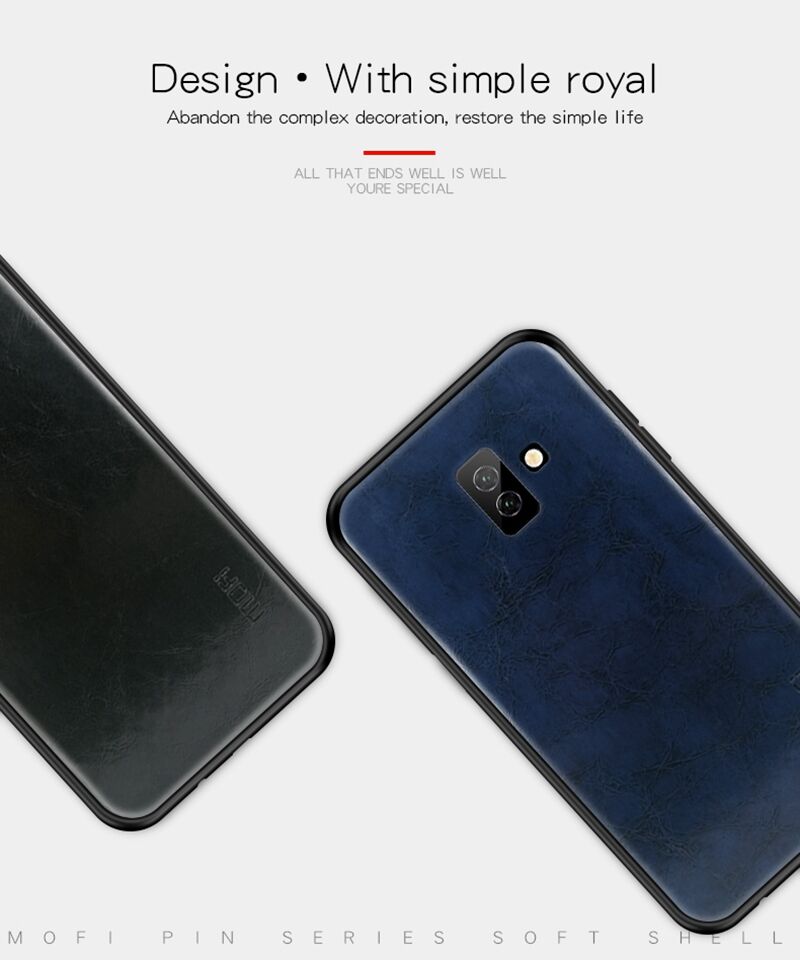 Mofi etui skórzane do Samsung Galaxy J6 Plus - brązowe