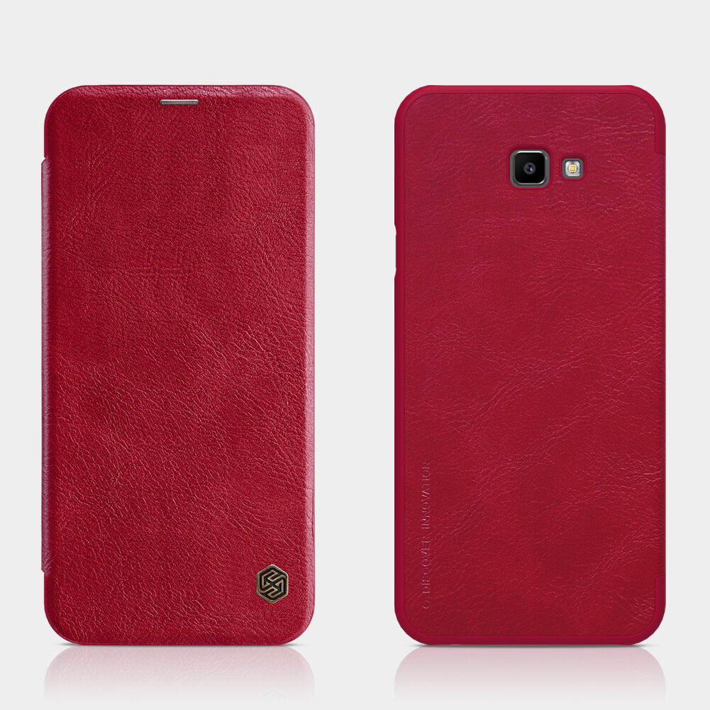 Nillkin Qin pokrowiec skórzany flip do Samsung Galaxy J4 Plus - czarny