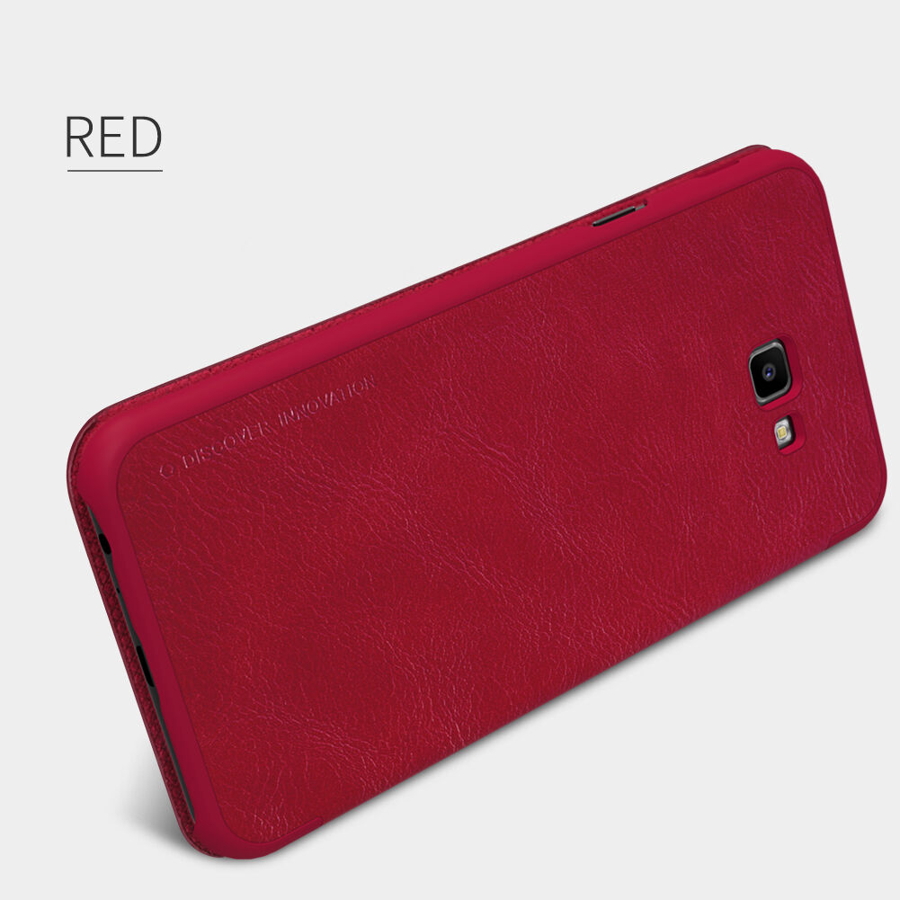 Nillkin Qin pokrowiec skórzany flip do Samsung Galaxy J4 Plus - czarny