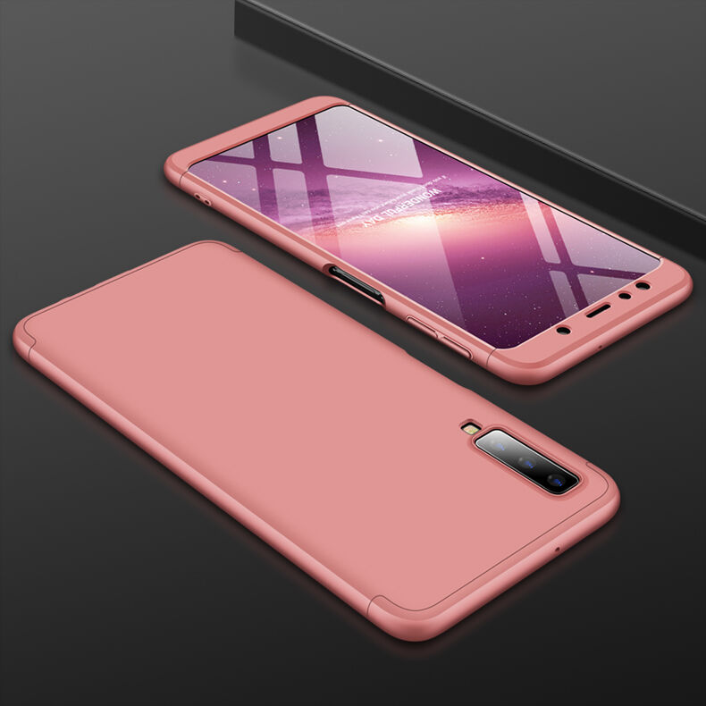 Gkk Odporne etui do Samsung Galaxy A7 (2018) - różowo-złote Gkk Odporne etui do Samsung Galaxy A7 (2018) - różowo-złote