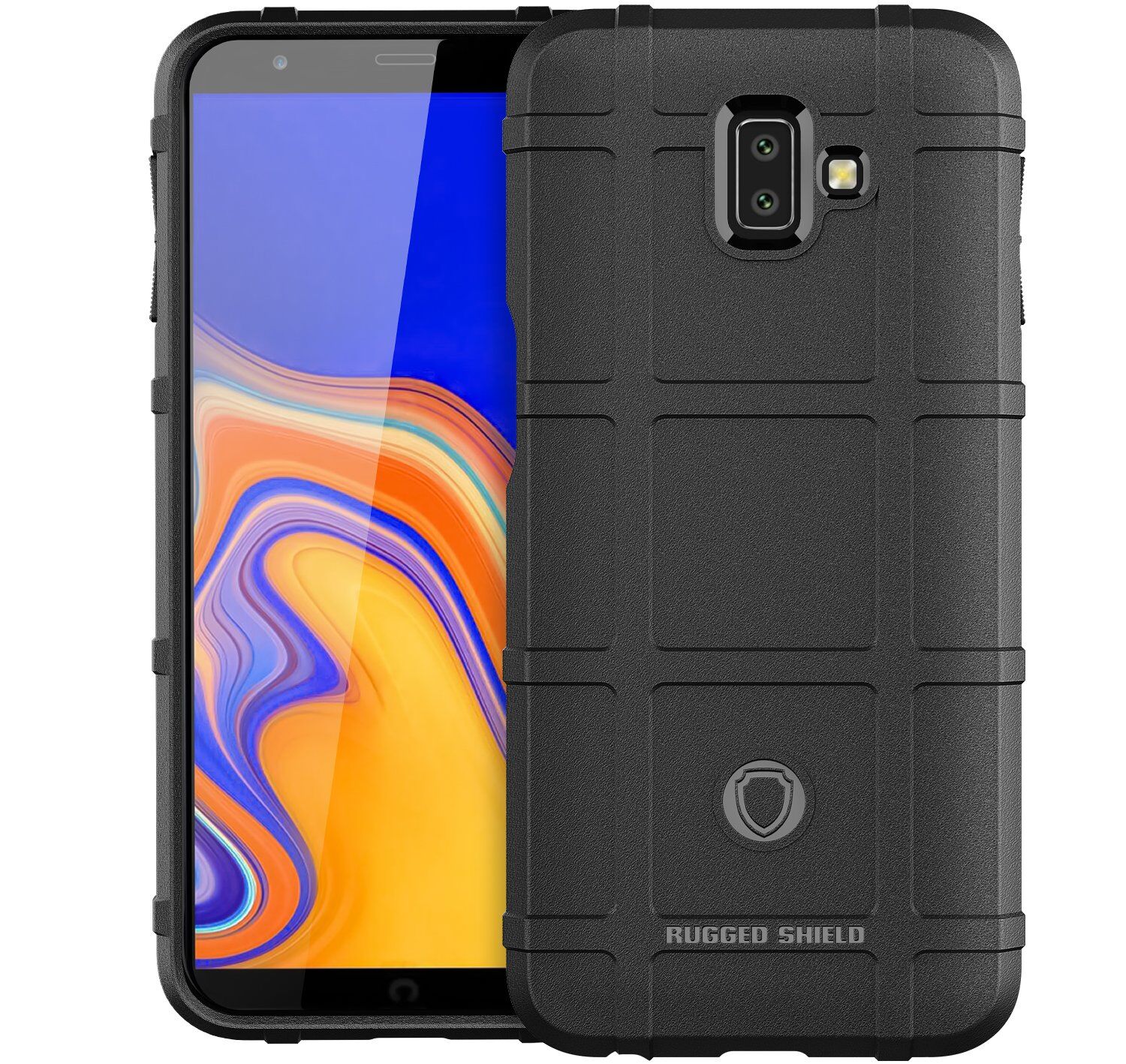 Odporne na wstrząsy etui plastikowe do Samsung Galaxy J6 Plus - ciemnoniebieskie