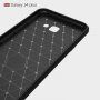Etui plastikowe z teksturą szlifowaną do Samsung Galaxy J4 Plus - czerwone