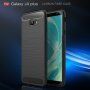 Etui plastikowe z teksturą szlifowaną do Samsung Galaxy J4 Plus - szare