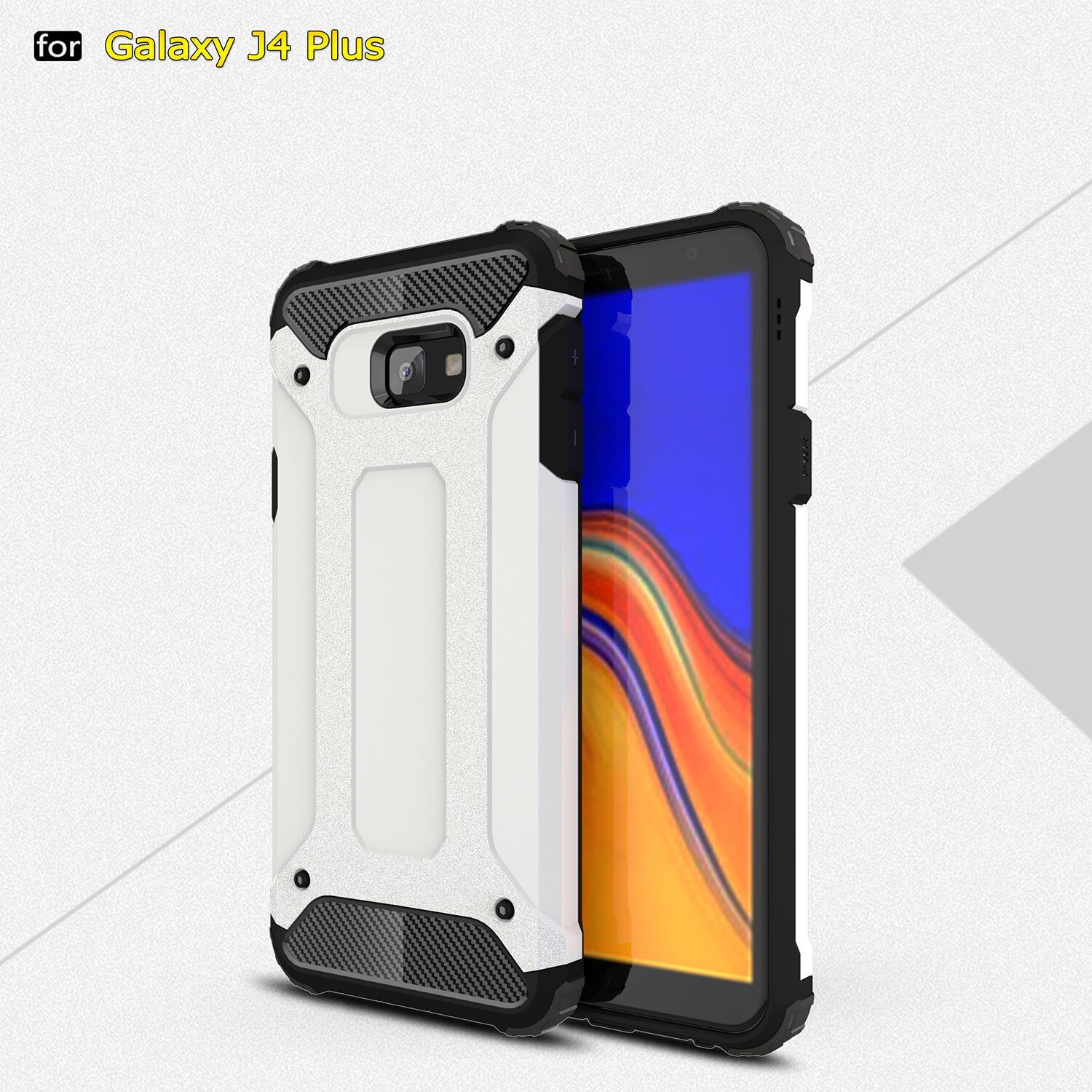 Super odporne etui Armor do Samsung Galaxy J4 Plus - złote