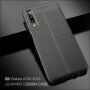 Litchi etui skórzane do Samsung Galaxy A7 (2018) - czarne
