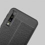 Litchi etui skórzane do Samsung Galaxy A7 (2018) - czarne