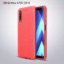 Litchi etui skórzane do Samsung Galaxy A7 (2018) - czarne