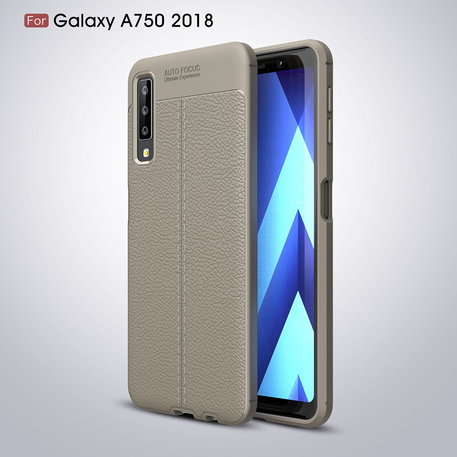 Litchi etui skórzane do Samsung Galaxy A7 (2018) - czarne Litchi etui skórzane do Samsung Galaxy A7 (2018) - czarne