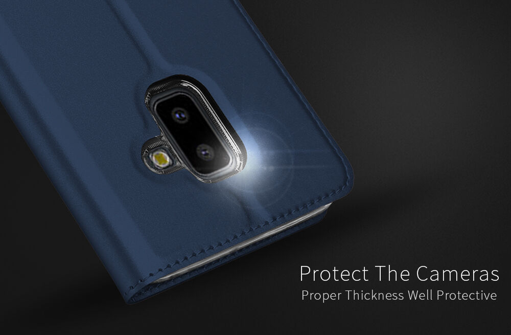 Dux Ducis Skin Pro pokrowiec flip do Samsung Galaxy J6 Plus - różowo-złoty