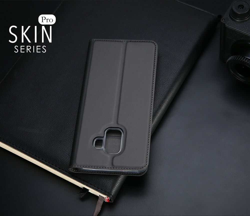 Dux Ducis Skin Pro pokrowiec flip do Samsung Galaxy J6 Plus - różowo-złoty