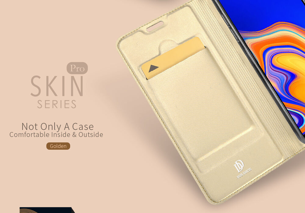 Dux Ducis Skin Pro pokrowiec flip do Samsung Galaxy J4 Plus - różowo-złoty