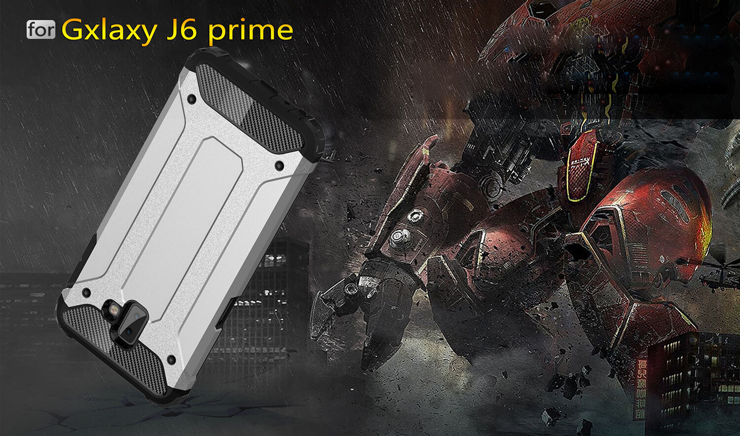 Super odporne etui Armor do Samsung Galaxy J6 Plus - złote