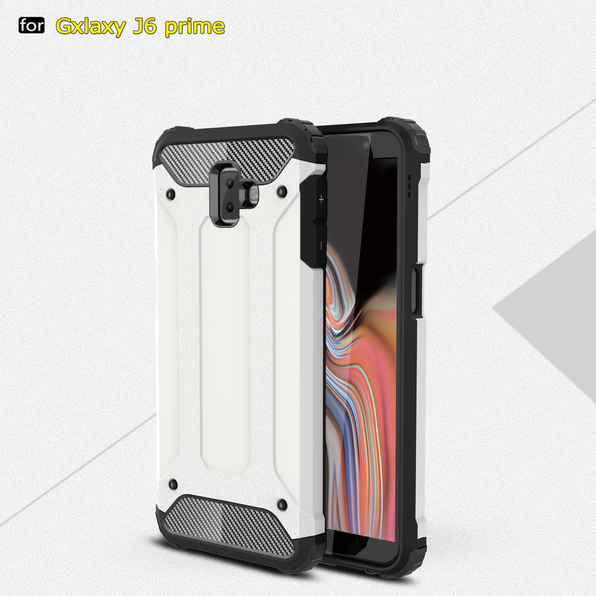 Super odporne etui Armor do Samsung Galaxy J6 Plus - złote