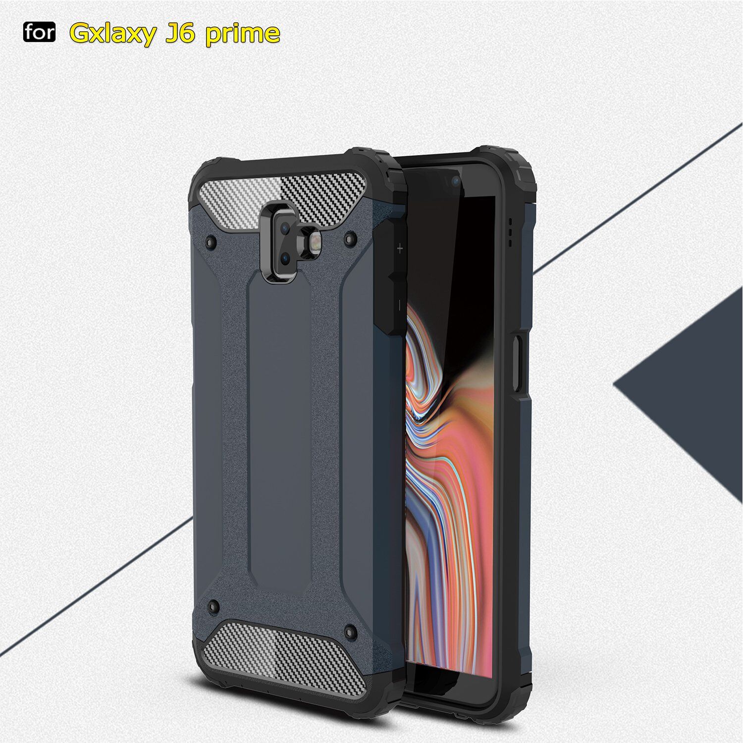 Super odporne etui Armor do Samsung Galaxy J6 Plus - złote