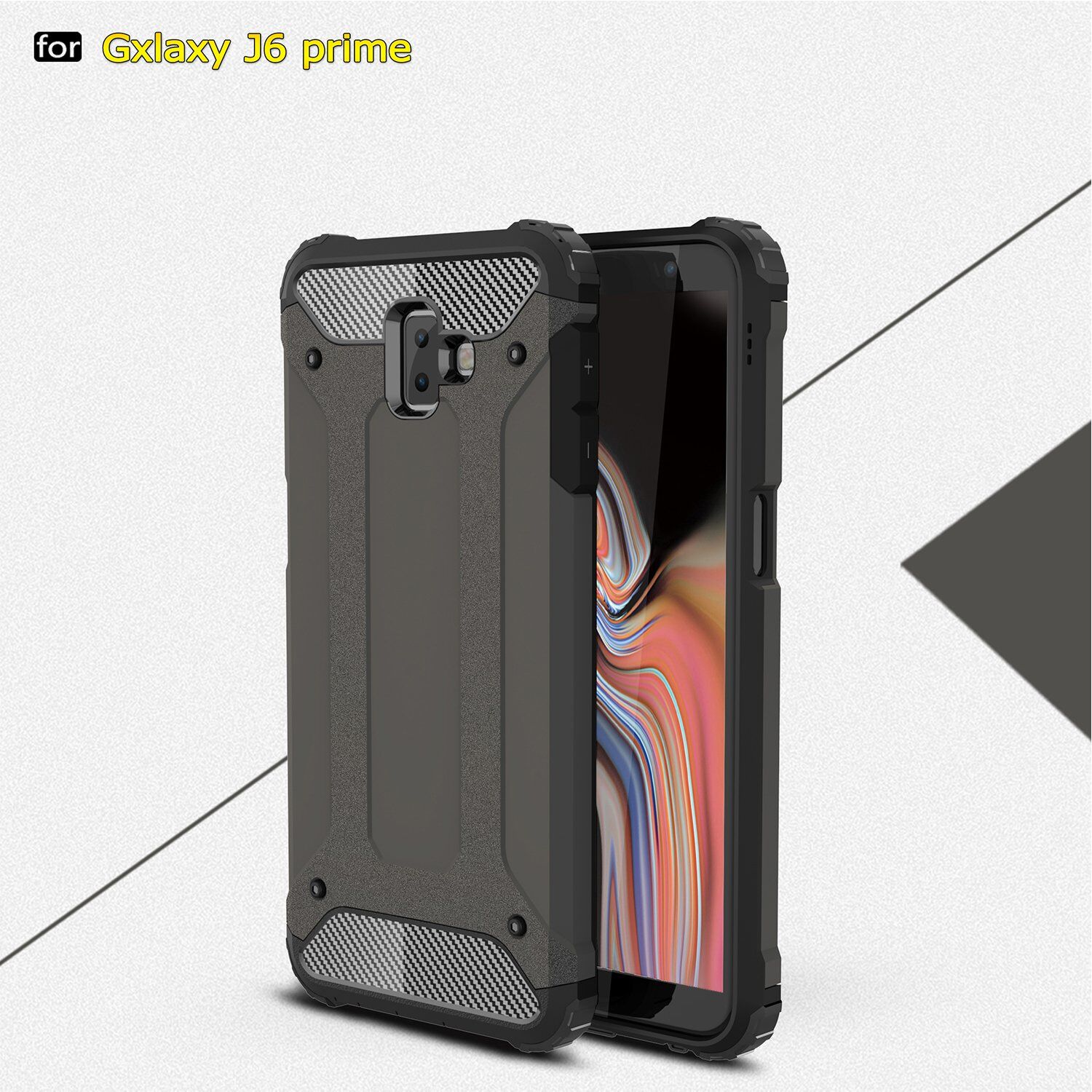 Super odporne etui Armor do Samsung Galaxy J6 Plus - złote