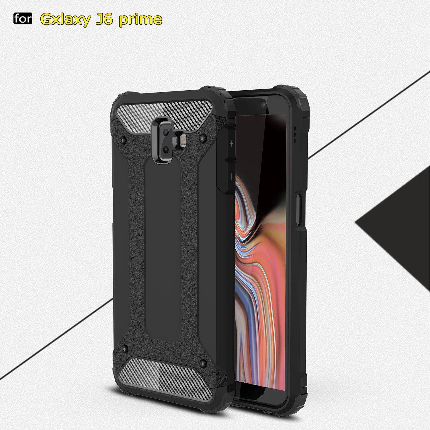 Super odporne etui Armor do Samsung Galaxy J6 Plus - złote