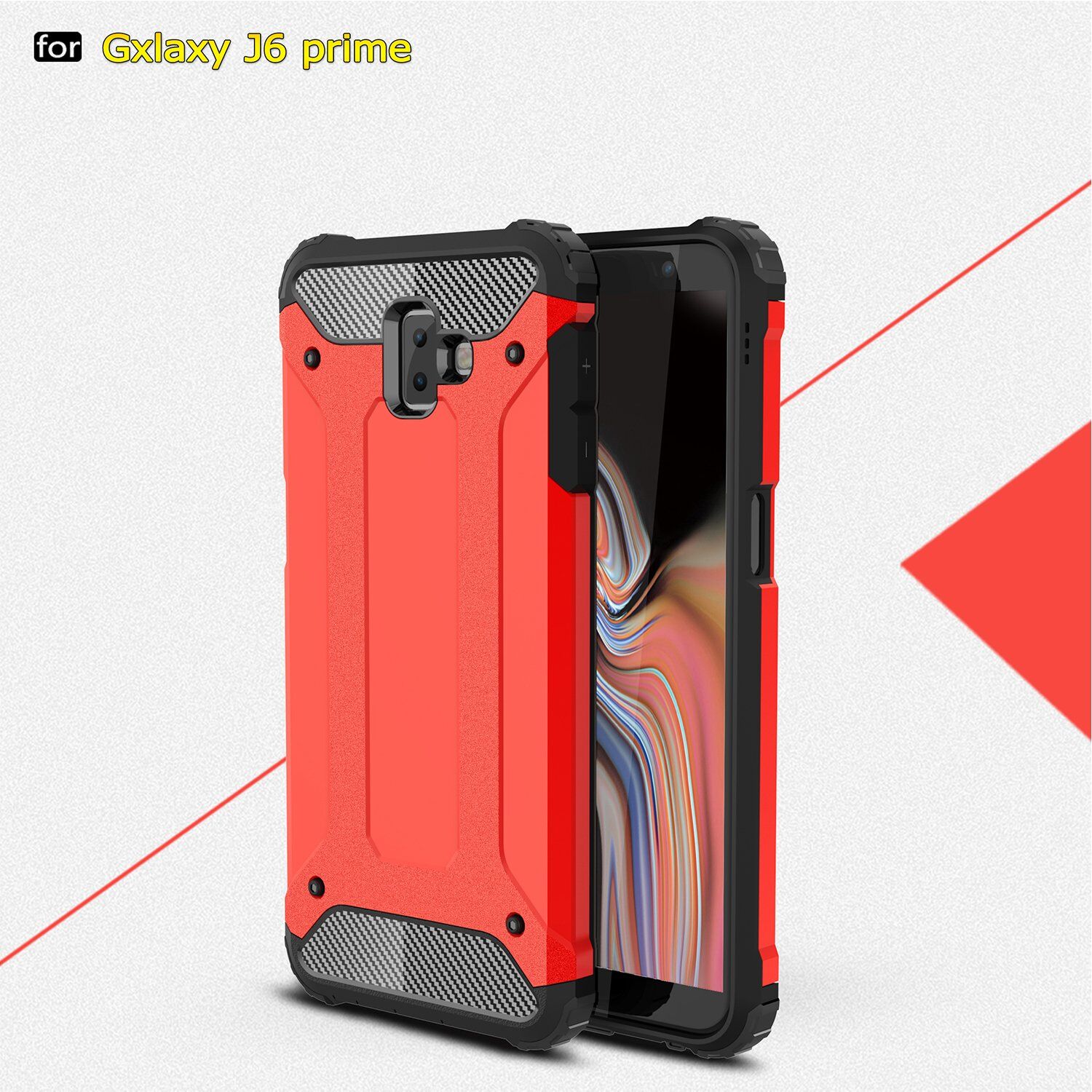 Super odporne etui Armor do Samsung Galaxy J6 Plus - złote