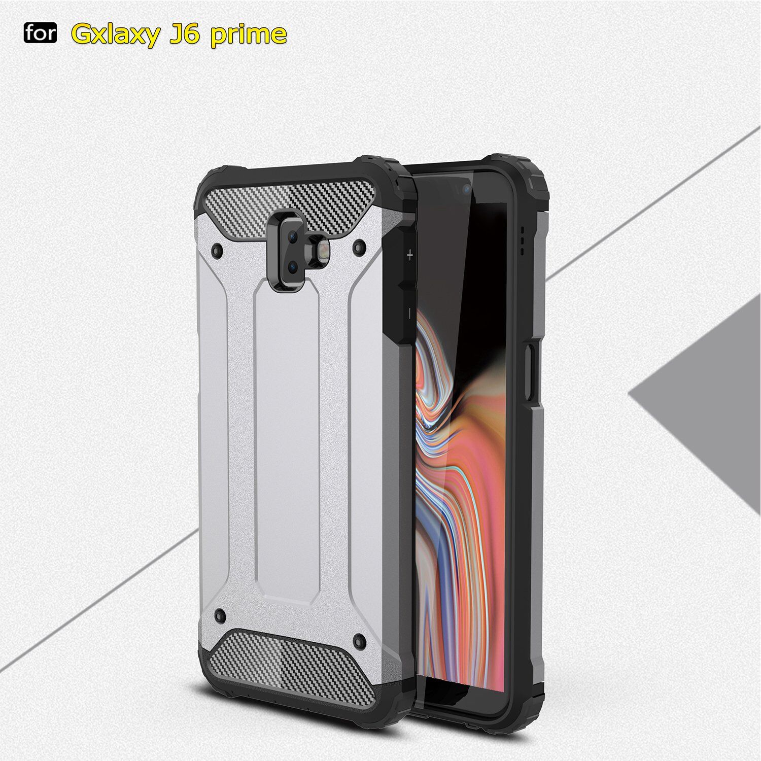 Super odporne etui Armor do Samsung Galaxy J6 Plus - złote