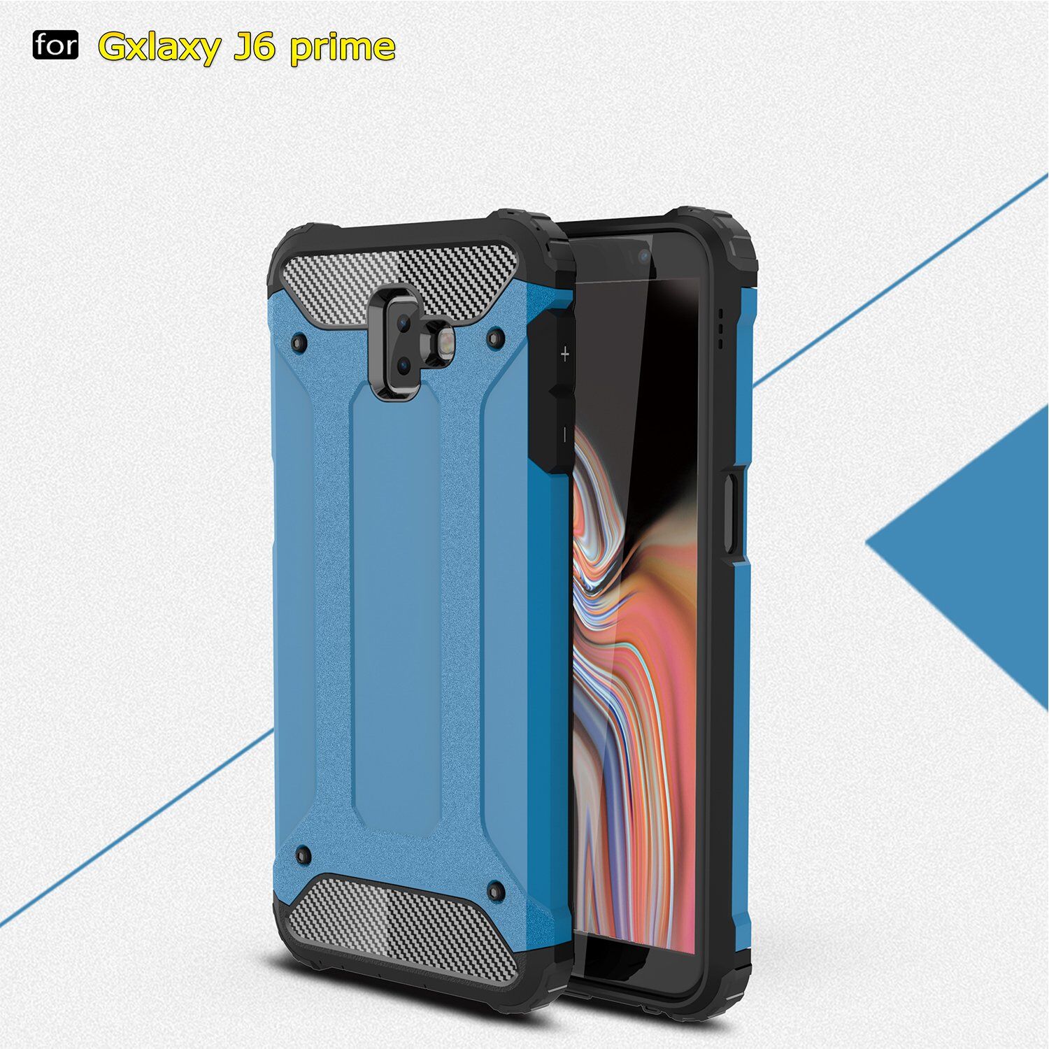 Super odporne etui Armor do Samsung Galaxy J6 Plus - złote