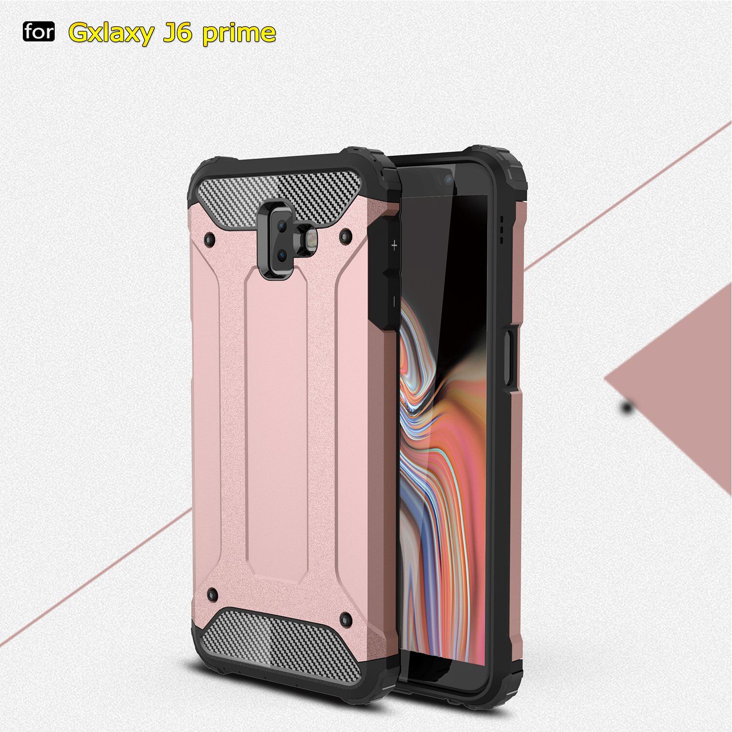 Super odporne etui Armor do Samsung Galaxy J6 Plus - złote