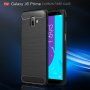 Etui plastikowe z teksturą szlifowaną do Samsung Galaxy J6 Plus - ciemnoniebieskie