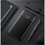 Ipaky etui plastikowe z teksturą karbonową do Samsung Galaxy J3 (2018) - ciemnoniebieskie
