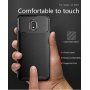 Ipaky etui plastikowe z teksturą karbonową do Samsung Galaxy J3 (2018) - czarne
