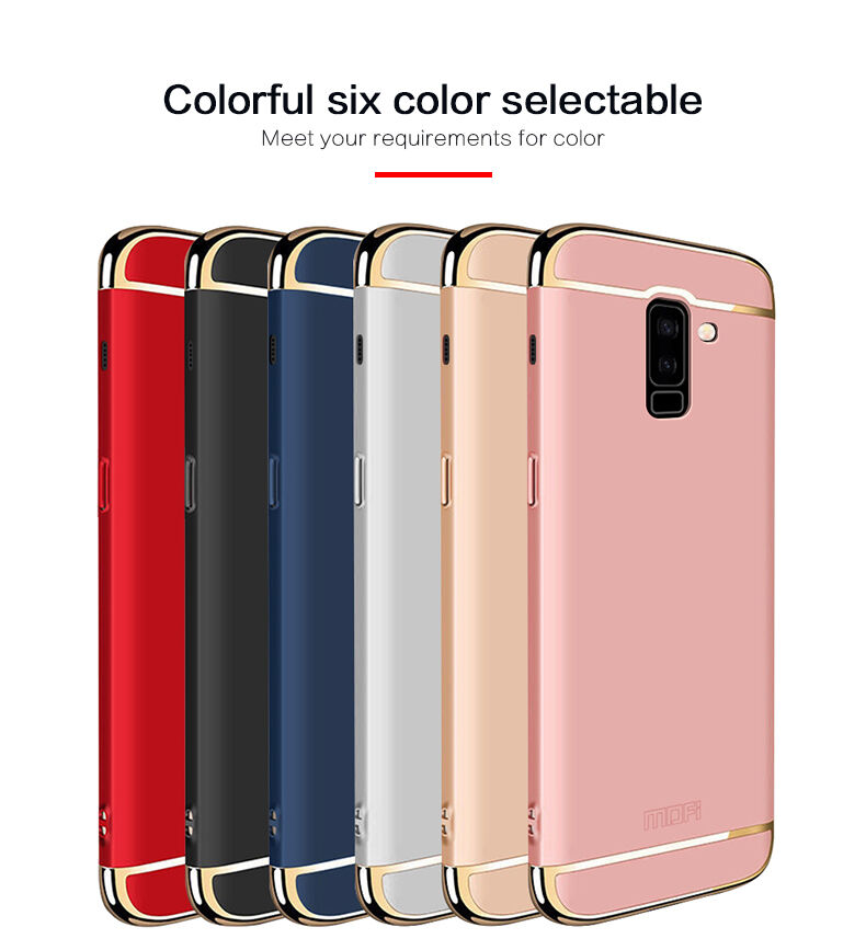Mofi Guard etui plastikowe do Samsung Galaxy A6 Plus (2018) - różowo-złote