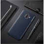 Ipaky etui plastikowe z teksturą karbonową do Samsung Galaxy A6 (2018) - brązowe