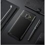 Ipaky etui plastikowe z teksturą karbonową do Samsung Galaxy A6 (2018) - czarne