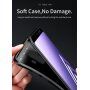 Ipaky etui plastikowe z teksturą karbonową do Samsung Galaxy A6 Plus (2018) - ciemnoniebieskie