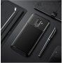 Ipaky etui plastikowe z teksturą karbonową do Samsung Galaxy A6 Plus (2018) - ciemnoniebieskie