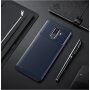 Ipaky etui plastikowe z teksturą karbonową do Samsung Galaxy A6 Plus (2018) - ciemnoniebieskie