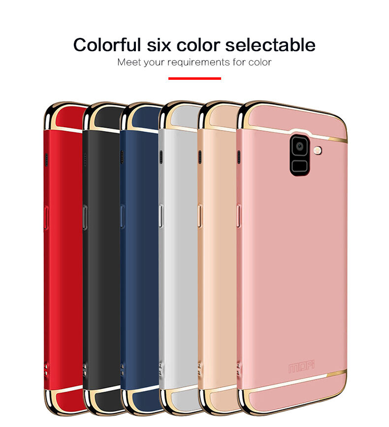 Mofi Guard etui plastikowe do Samsung Galaxy A6 (2018) - niebieskie