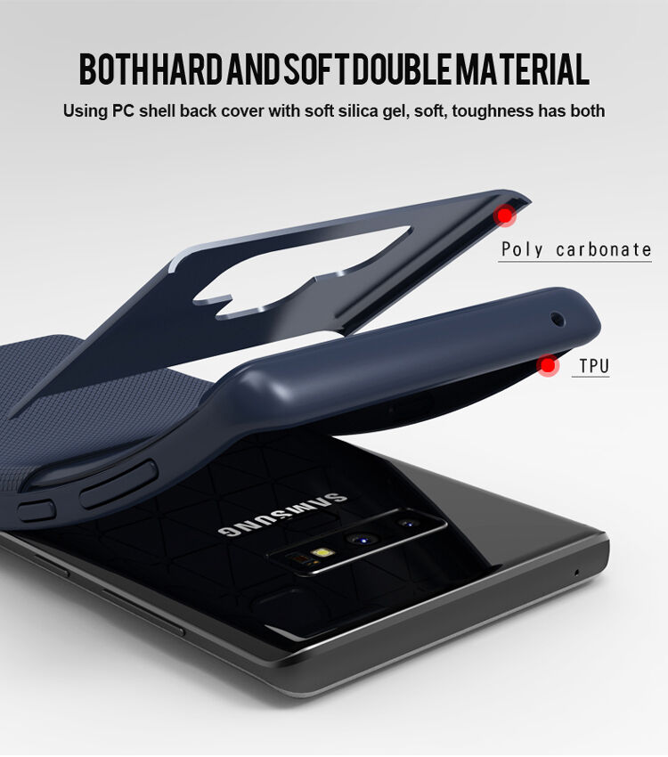Ipaky etui plastikowe do Samsung Galaxy Note 9 - ciemnoniebieskie