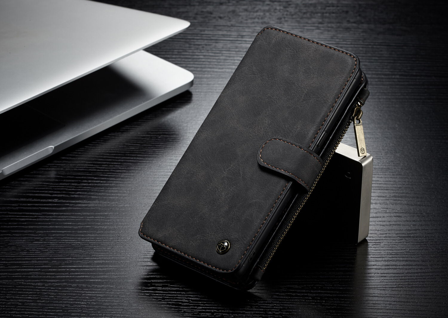 Caseme 2w1 pokrowiec portfelowy Samsung Galaxy Note 9 - brązowy
