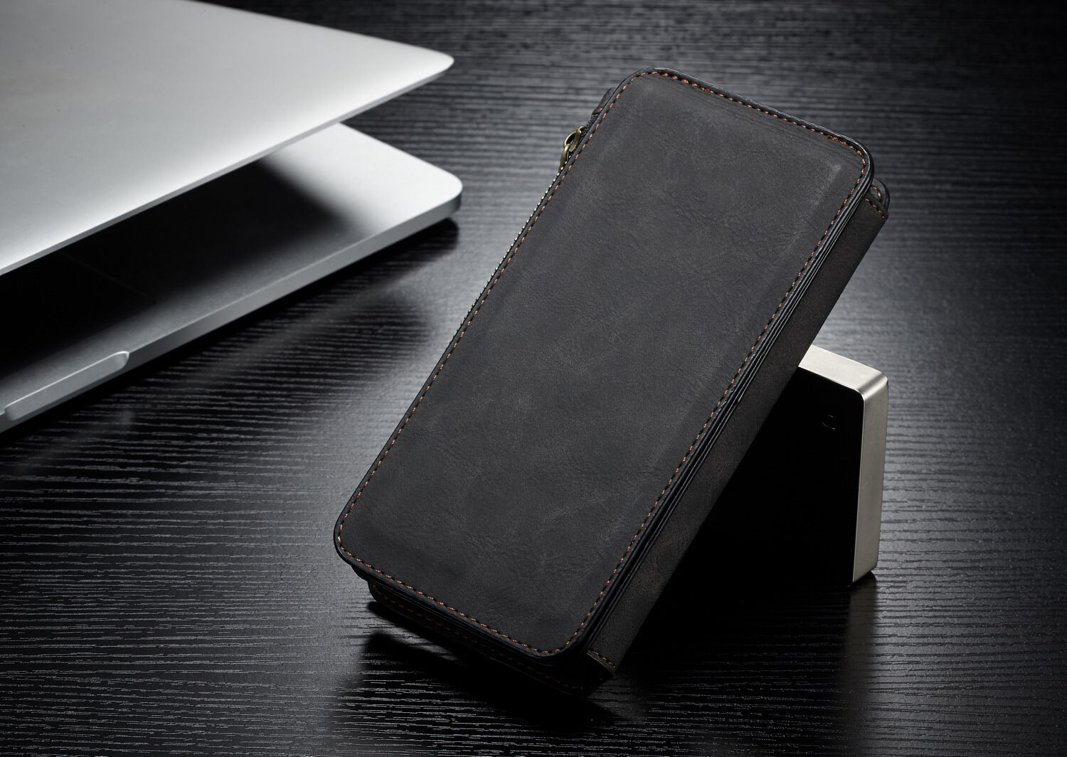Caseme 2w1 pokrowiec portfelowy Samsung Galaxy Note 9 - brązowy