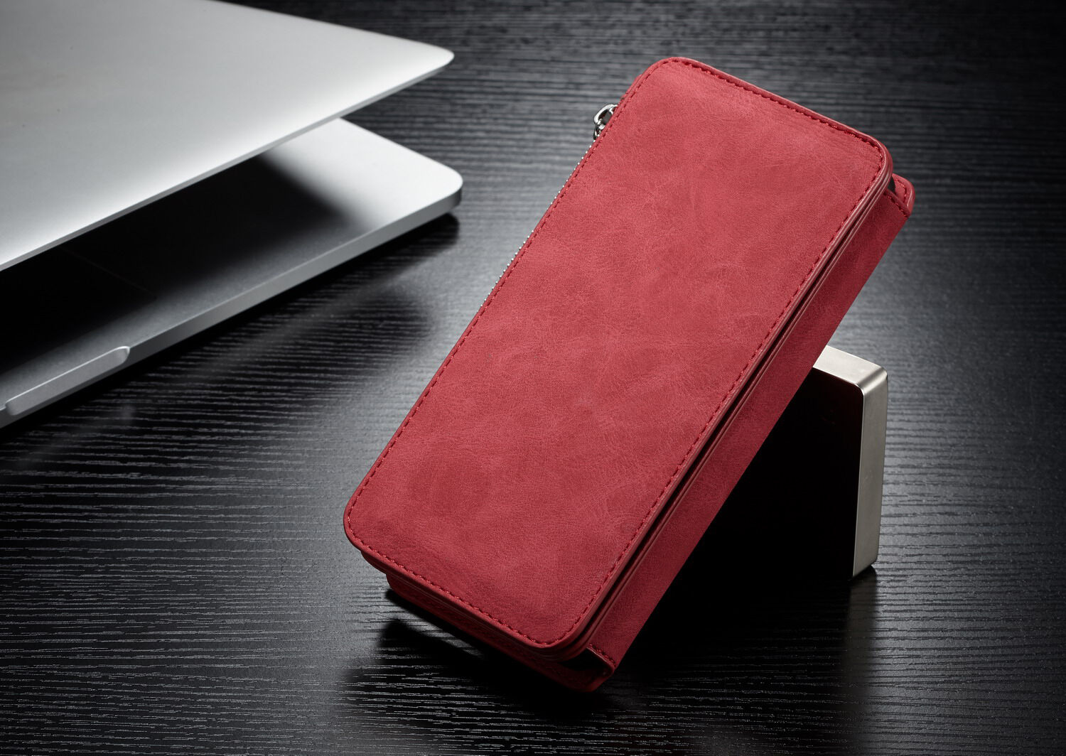 Caseme 2w1 pokrowiec portfelowy Samsung Galaxy Note 9 - czerwony