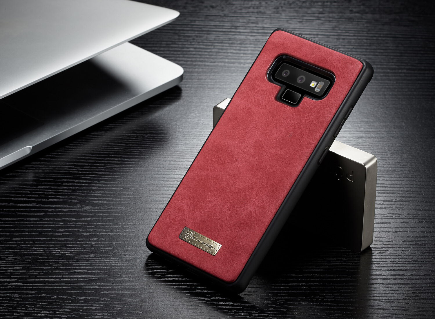 Caseme 2w1 pokrowiec portfelowy Samsung Galaxy Note 9 - czerwony