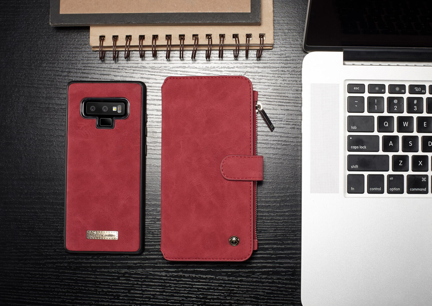 Caseme 2w1 pokrowiec portfelowy Samsung Galaxy Note 9 - czarny
