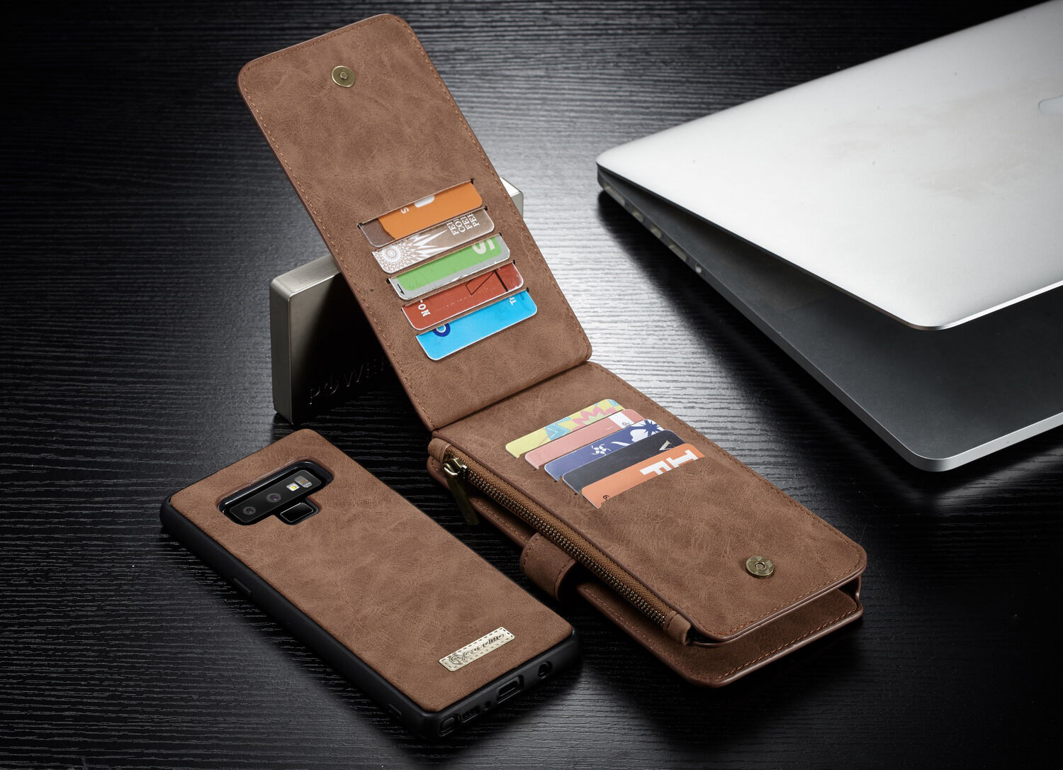 Caseme 2w1 pokrowiec portfelowy Samsung Galaxy Note 9 - czarny