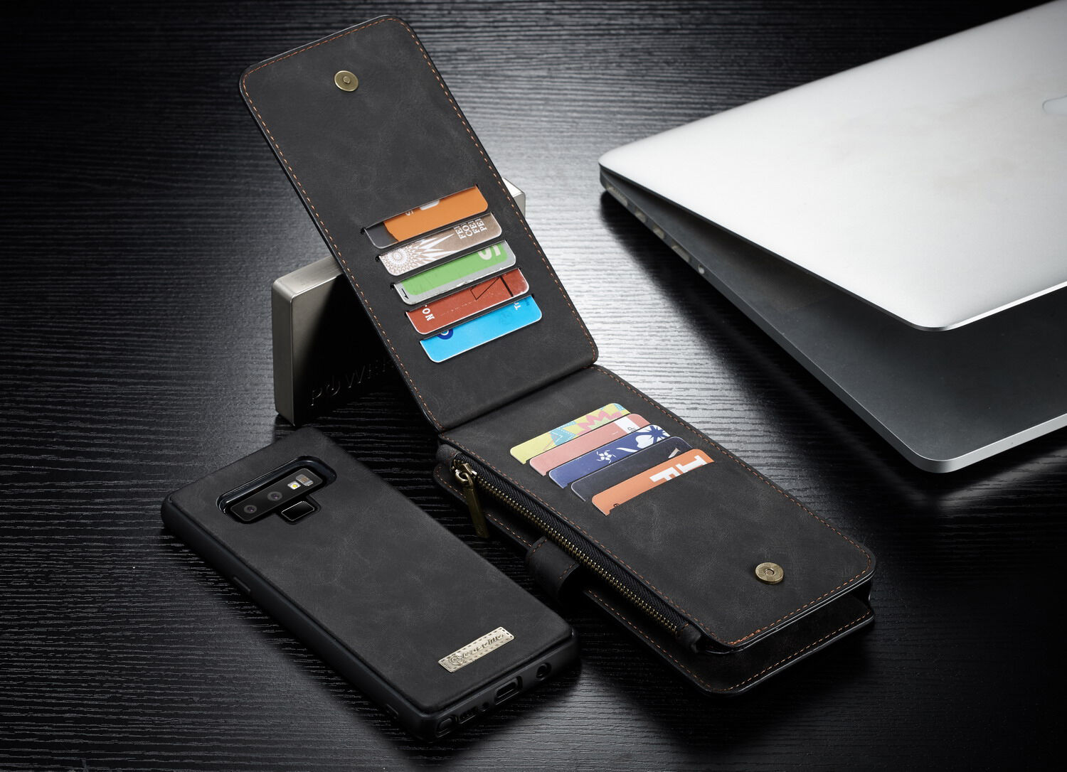 Caseme 2w1 pokrowiec portfelowy Samsung Galaxy Note 9 - czarny