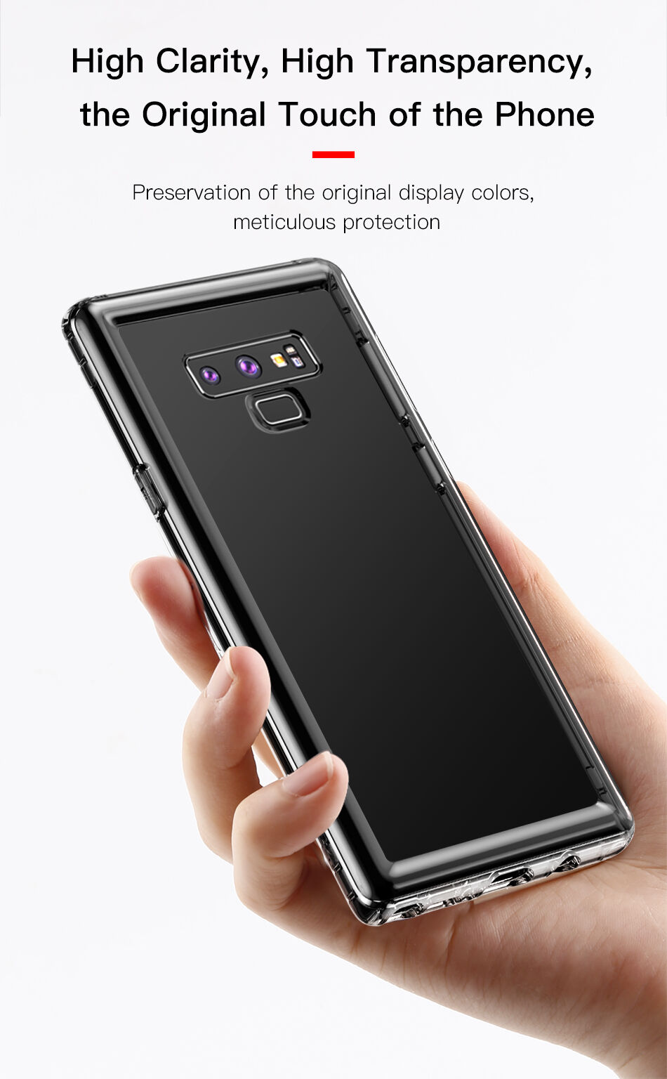 Baseus Safety etui plastikowe do Samsung Galaxy Note 9 - przezroczyste