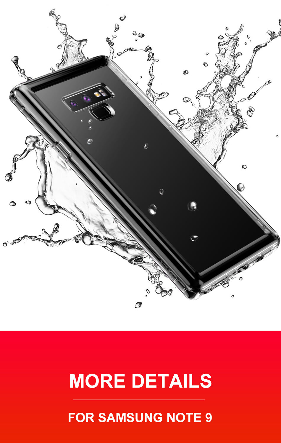 Baseus Safety etui plastikowe do Samsung Galaxy Note 9 - przezroczyste