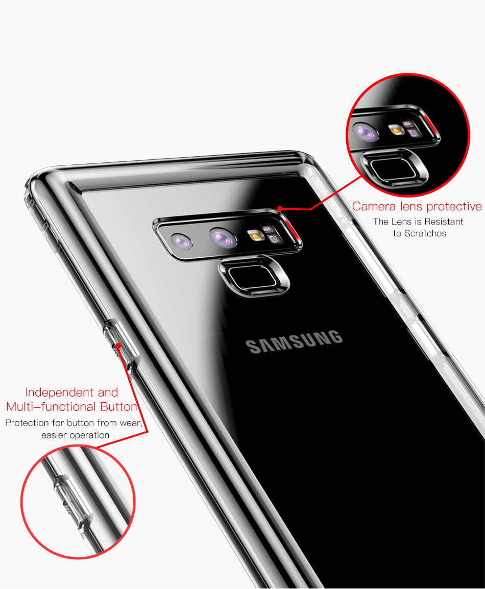 Baseus Safety etui plastikowe do Samsung Galaxy Note 9 - przezroczyste