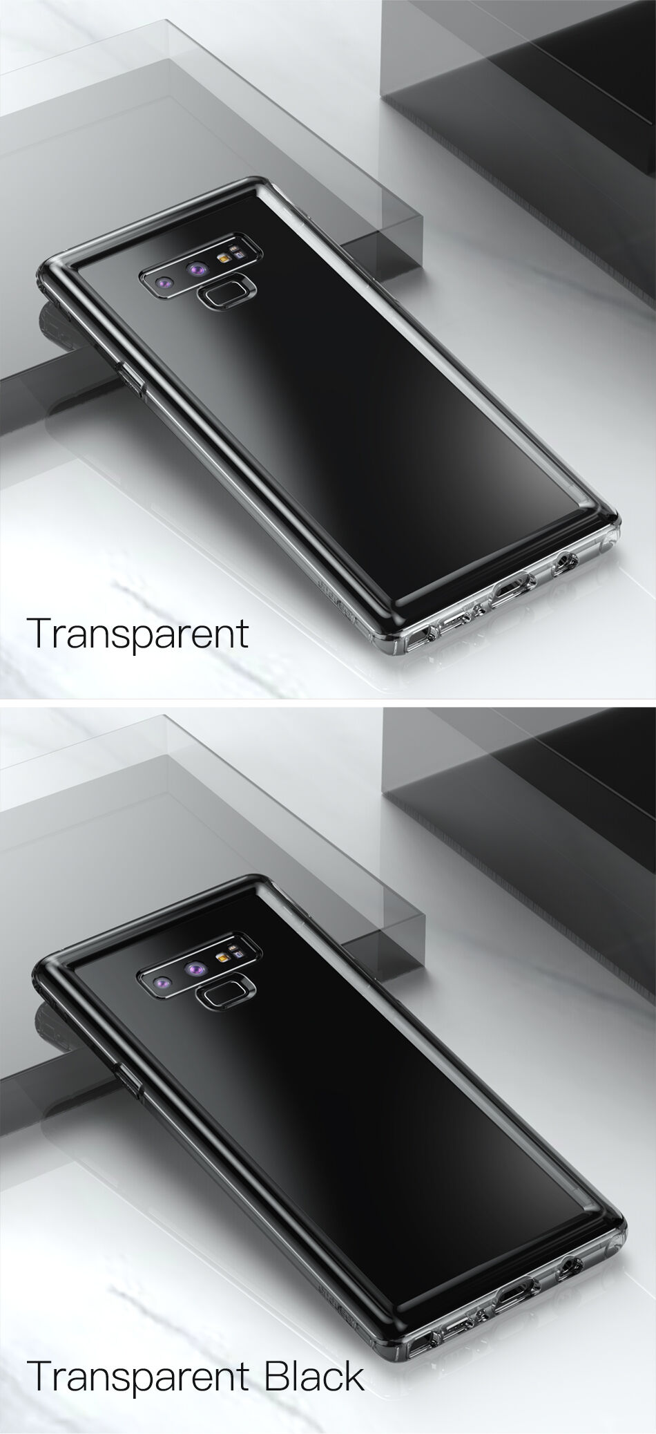 Baseus Safety etui plastikowe do Samsung Galaxy Note 9 - przezroczyste